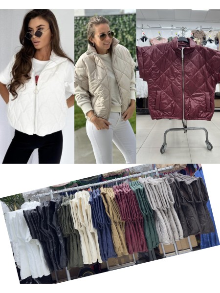 Kamizelki damskie wloskie, Size uni,paczka 6szt,mix kolor