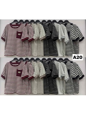 Bluzki damskie wloskie , Size uni,paczka 6szt,mix kolor