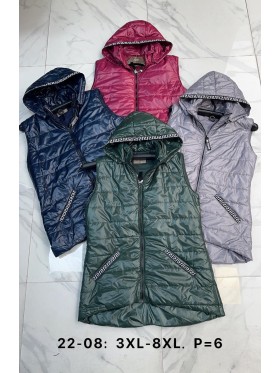 Kamizelki damskie, Size 3xl-8xl,paczka 6szt,1kolor