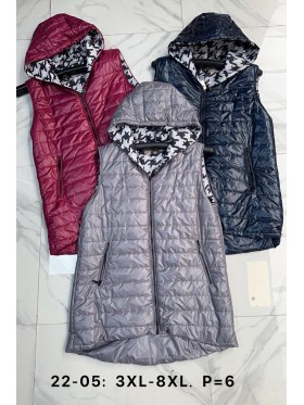 Kamizelki damskie, Size 3xl-8xl,paczka 6szt,1kolor