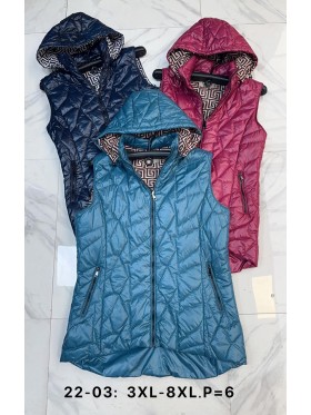 Kamizelki damskie, Size 3xl-8xl,paczka 6szt,1kolor