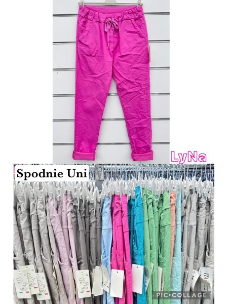 Spodnie damskie wloskie , Size uni,paczka 6szt,mix kolor