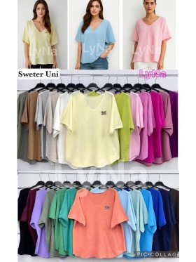 Swetry damskie wloskie , Size uni,paczka 6szt,mix kolor