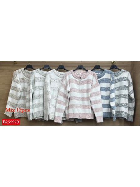 Swetry damskie wloskie , Size uni,paczka 12szt,mix kolor