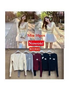 Swetry damskie wloskie , Size uni,paczka 10szt,mix kolor