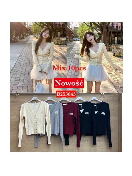 Swetry damskie wloskie , Size uni,paczka 10szt,mix kolor
