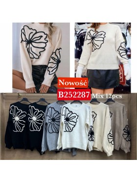Swetry damskie wloskie , Size uni,paczka 12szt,mix kolor