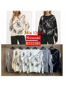 Swetry damskie wloskie , Size uni,paczka 12szt,mix kolor