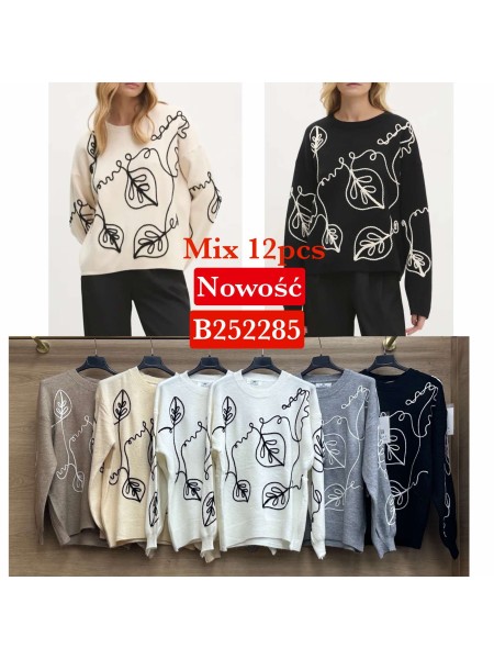 Swetry damskie wloskie , Size uni,paczka 12szt,mix kolor