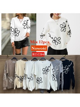 Swetry damskie wloskie , Size uni,paczka 12szt,mix kolor