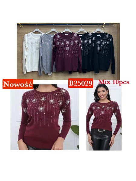 Swetry damskie wloskie , Size uni,paczka 10szt,mix kolor