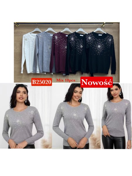Swetry damskie wloskie , Size uni,paczka 10szt,mix kolor