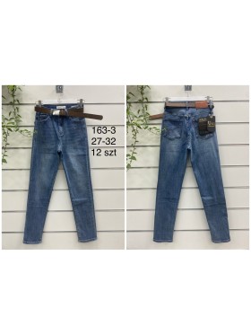 Jeansy damskie .size 27-32 paczka 12szt,