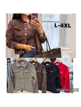 Kurtki Jeansowe damskie .size l-4xL paczka 10szt,1 kolor