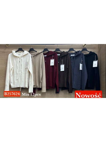 Swetry damskie wloskie , Size uni,paczka 12szt,mix kolor