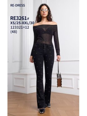 Jeansy damskie .size 25-30 paczka 12szt,