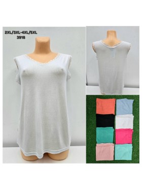 Bluzki damskie, Size 2-5xl,paczka 12szt,mix kolor