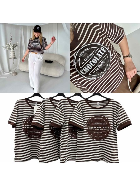 Bluzki damskie wloskie , Size uni,paczka 6szt,mix kolor