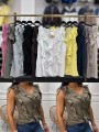 Bluzki damskie wloskie , Size uni,paczka 6szt,mix kolor