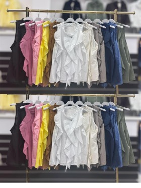 Bluzki damskie wloskie , Size uni,paczka 6szt,mix kolor