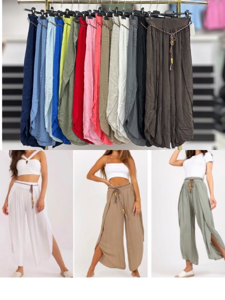 Spodnie damskie wloskie , Size uni,paczka 6szt,mix kolor