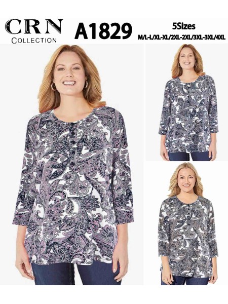 Bluzki damskie, Size m-4xl,paczka ,12szt,mix kolor