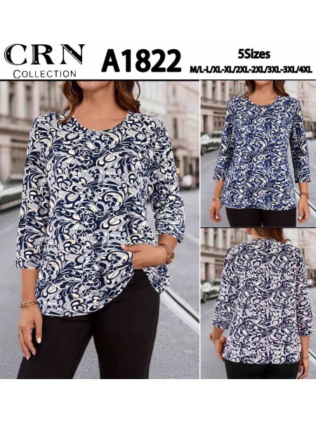 Bluzki damskie, Size m-4xl,paczka ,12szt,mix kolor