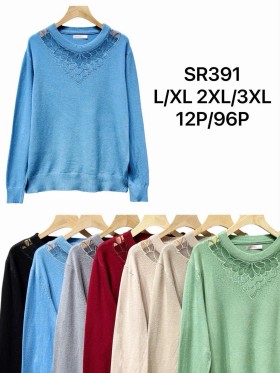 Swetry damskie, Size l-3xl,paczka ,12szt,mix kolor