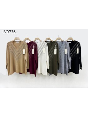 Swetry damskie, Size l-3xl, paczka 8szt ,mix kolor