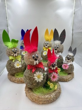 ZABAWKI Zạjaczek Wielkanocny 43cm,6szt/Paczka