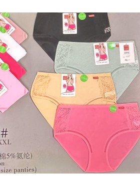 Majtki damskie , Size xl-4xl, paczka 24szt ,mix kolor