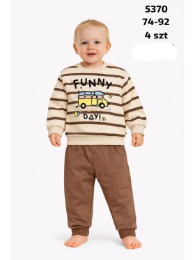 Komplety DZIECIĘCA SIZE 74-92 paczka 4szt ,1 kolor