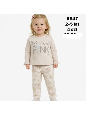 Komplety DZIECIĘCA SIZE 2-5 lat, paczka 5szt ,1 kolor