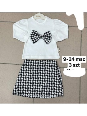 Komplety DZIECIĘCA SIZE 9-24 m paczka 3szt ,1 kolor