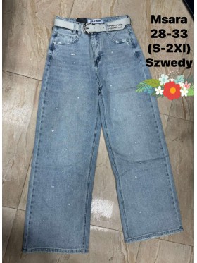 Jeansy damskie M'sara, Size 28-33, paczka 12szt ,