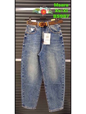 Jeansy damskie M'sara, Size xs-xl, paczka 10szt ,