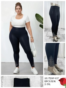 Legginsy DAMSKA ,Size 2-5xl, paczka 12 szt ,mixkolor