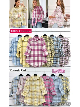 Koszule Damskie wloskie, Size uni ,paczka 6szt,mix kolor