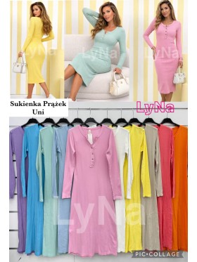 Sukienki Damskie wloskie, Size uni ,paczka 6szt,mix kolor