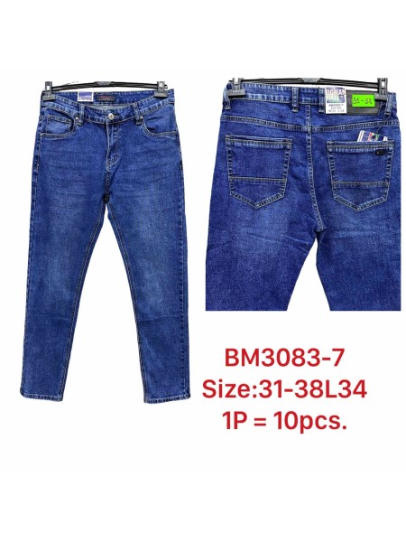 Spodnie jeansowe Męska, size 31-38, paczka 10szt 1kolor