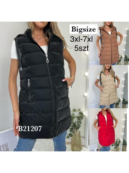 Kamizelki damskie , Size 3-7xl, paczka 5szt, 1 kolor