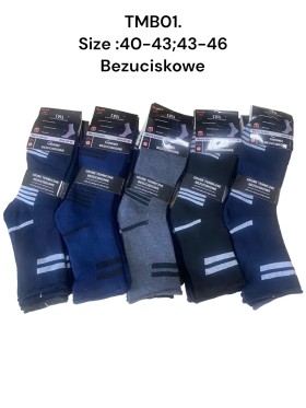 Skarpety Męskie Thermo. Size 40-46, Mix Kolor (40par/paczka)