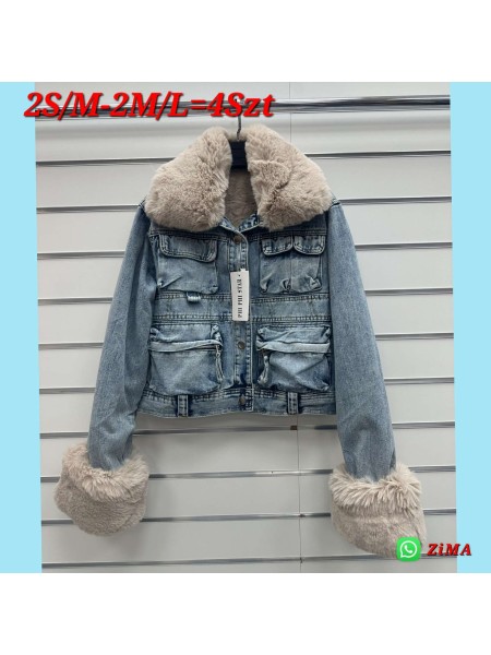 Kurtki Jeansowe  Damskie . size s-l. paczka 4szt ,1kolor