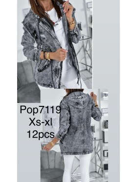 Kurtki Jeansowe Damskie  . size xs-xl .paczka 12szt ,