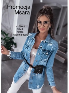 Kurtki Jeansowe Damskie M'sara . size s-l .paczka 12szt ,