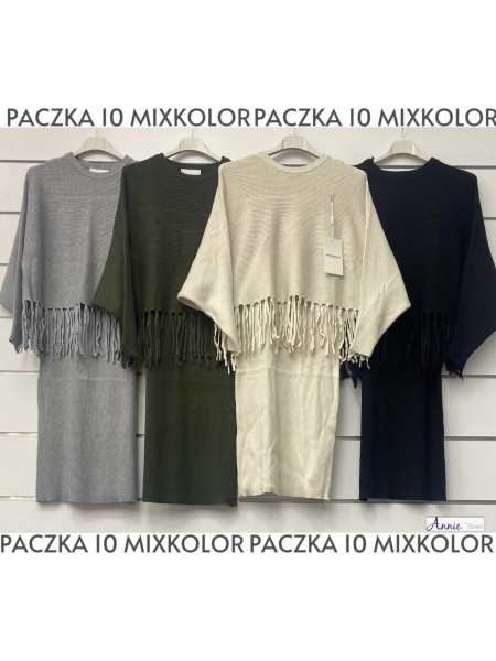 Komplety damskie Włoski , size uni,paczka 6szt mix kolor