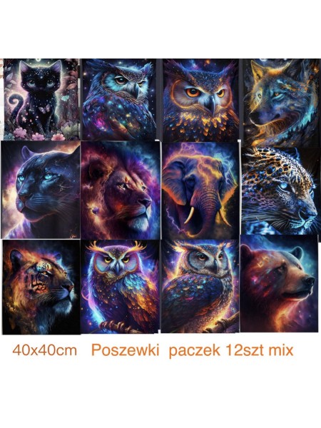 Poszewki paczek 12szt mix