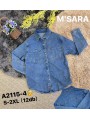 Kurtki Jeansowe Damskie  M'sara. size s-2xl , paczka 12szt ,