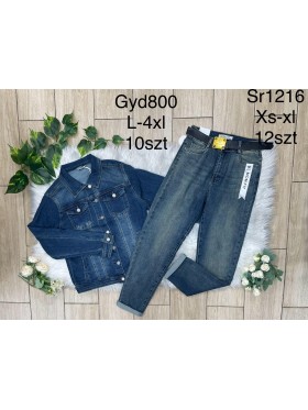 Kurtki Jeansowe damskie  ,size l-4xl, paczka 10szt ,