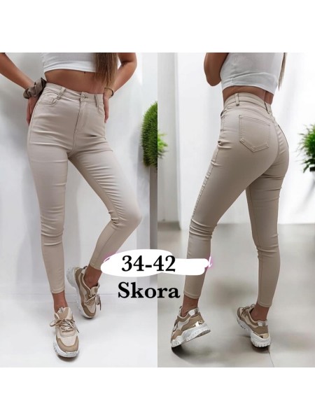 Spodnie skórzane damskie ,size 34-42, paczka 10szt ,